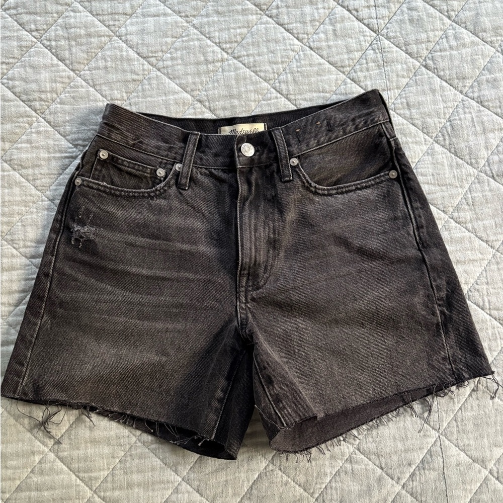 Madewell Black Jean Shorts Bradbrook Wash NWOT